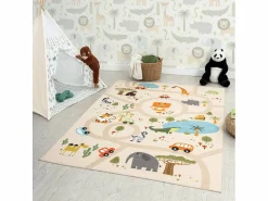 the carpet Alfombra Happy Life Juego Safari - - 200x290 cm