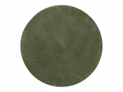 Alfombra HUARTE de pelo corto suave y lavable, bosque, Ø 80 cm