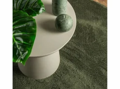 Alfombra HUARTE de pelo corto suave y lavable, bosque, Ø 80 cm