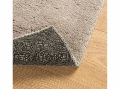Alfombra HUARTE de pelo corto suave y lavable arena 240x240 cm