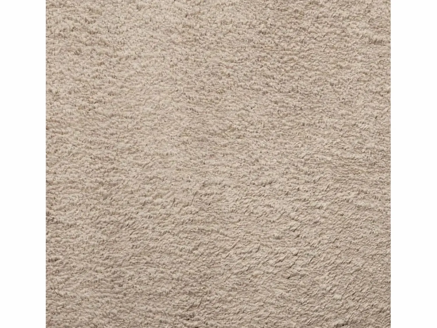Alfombra HUARTE de pelo corto suave y lavable, color arena, Ø 120 cm