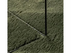 Alfombra HUARTE de pelo corto suave lavable bosque 140x200 cm Verde