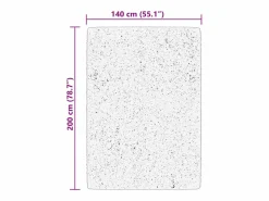 Alfombra HUARTE de pelo corto suave lavable bosque 140x200 cm Verde