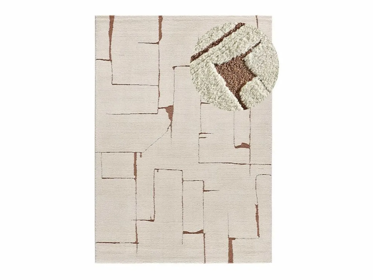 Best Alfombra interior - escandinavo - crema - 200 x 290 cm - CANDELA Alfombra De Salón