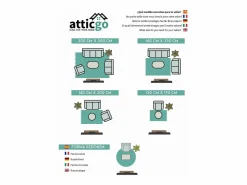 Alfombra interior - geométrico con relieve - crema - 160 x 230 cm - ESTILO