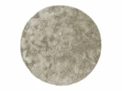 Discount Alfombra interior redonda - shaggy uni - piedra - diam.120 cm - ROMA Topo