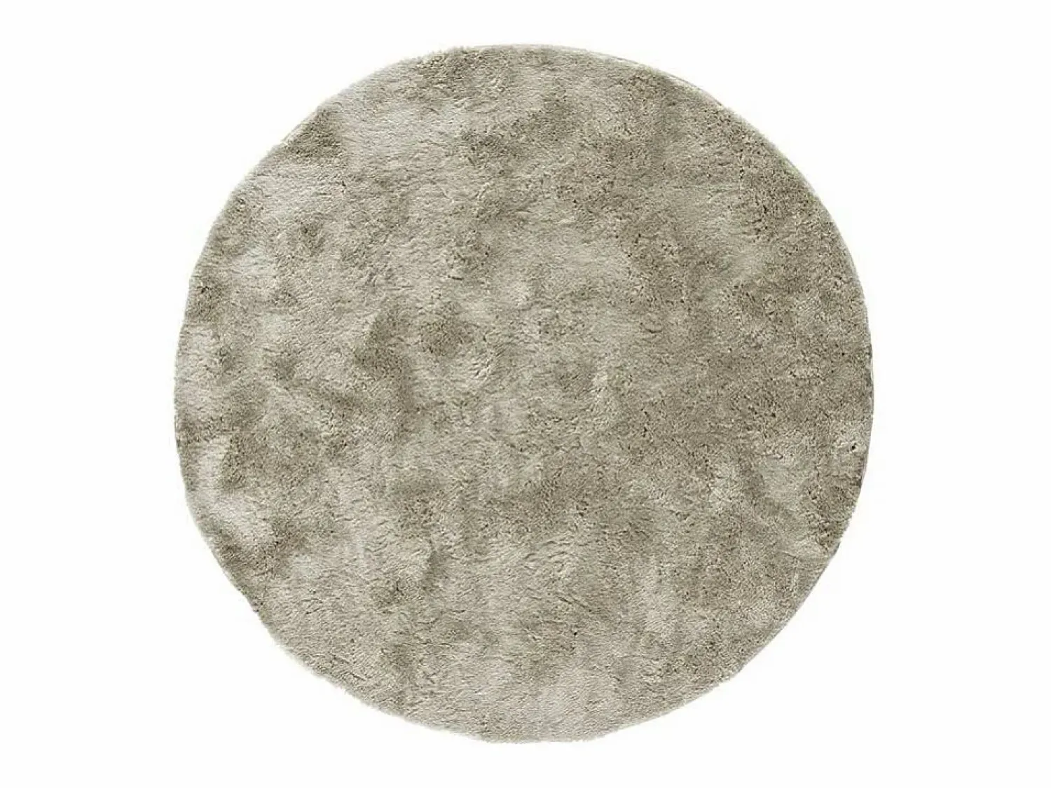 Discount Alfombra interior redonda - shaggy uni - piedra - diam.120 cm - ROMA Topo