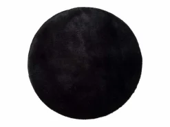 Hot Alfombra interior redonda - shaggy uni - - diam.120 cm - FOX Negro