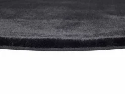 Hot Alfombra interior redonda - shaggy uni - - diam.120 cm - FOX Negro
