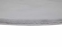 Alfombra interior redonda - shaggy uni - plata - diam.120 cm - FOX