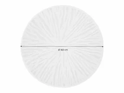 Sweeek Alfombra interior shaggy redonda beige, 160cm