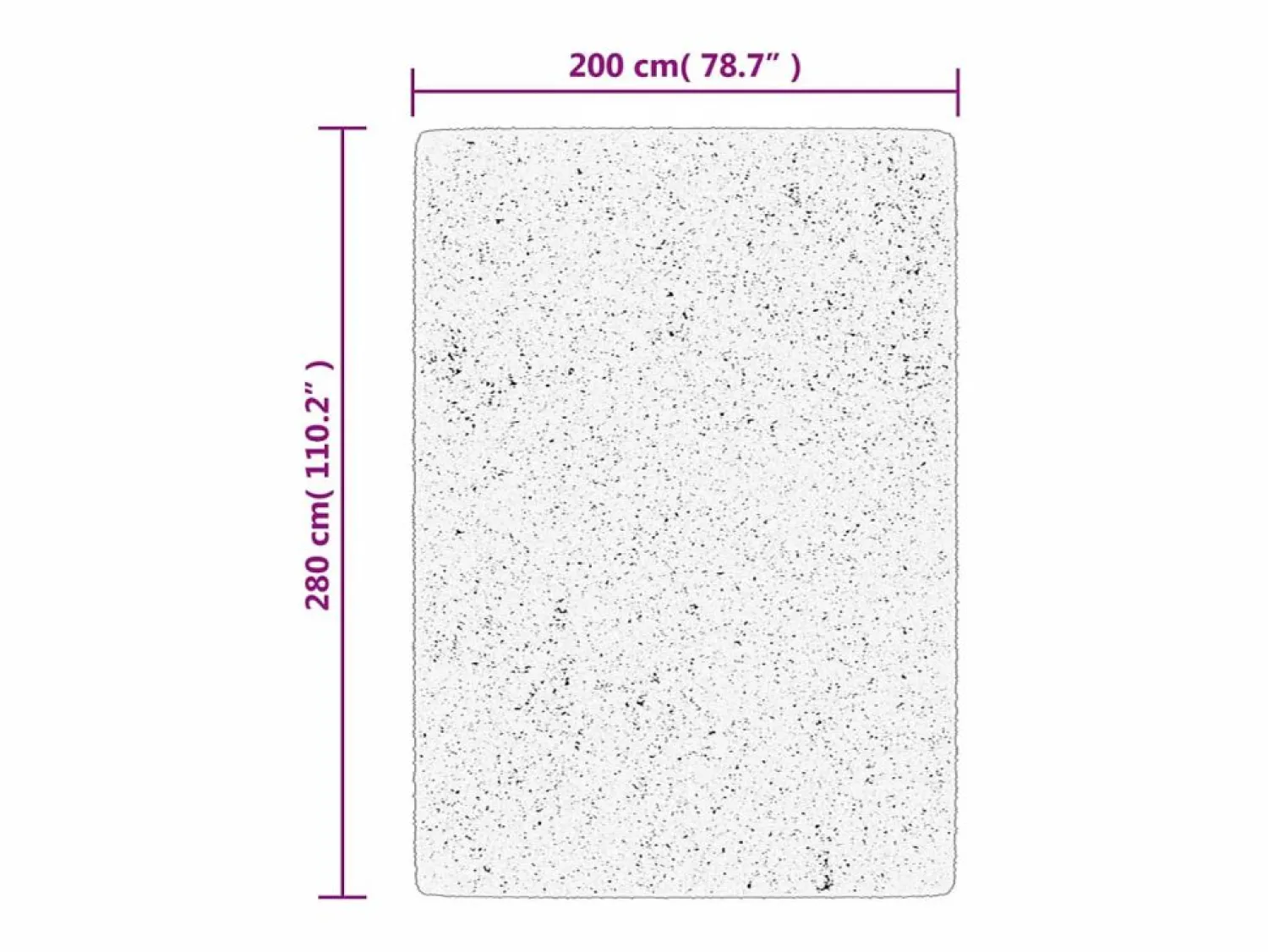 New Alfombra IZA de pelo corto de estilo escandinavo en 200x280 cm Alfombra De Cocina|Alfombra De Cocina
