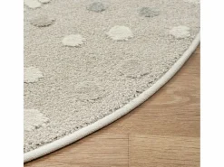 Clearance the carpet Alfombra Jungle Kids Habitación Infantil 3D Resistente - - 120 cm Redonda Beige