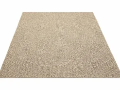 Best the carpet Alfombra Kansas Exterior Interior Aspecto Yute Resistente intemperie - Naturaleza - 60 x 90 cm Color natural claro