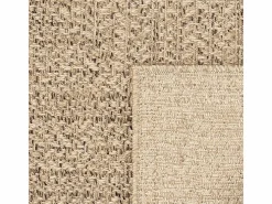 Clearance the carpet Alfombra Kansas Exterior Interior Aspecto Yute Resistente intemperie liso - Naturaleza - 80 x 250 cm Color natural claro