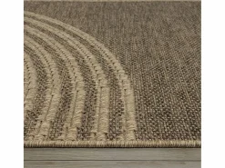 Best the carpet Alfombra Kansas Exterior Interior Aspecto Yute diseño Resistente intemperie - Naturaleza - 200 x 290 cm Color natural claro