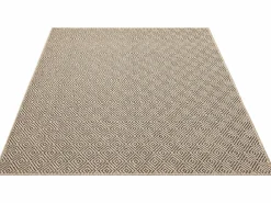 Sale the carpet Alfombra Kansas Exterior Interior Aspecto Yute Resistente Diamante Intemperie - Naturaleza - 120 x 170 cm Color natural claro