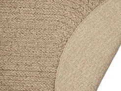 the carpet Alfombra Kansas Exterior Interior Aspecto Yute Resistente intemperie liso - Naturaleza - 140 x 200, oval