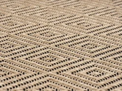 the carpet Alfombra Kansas Exterior Interior Aspecto Yute Resistente Diamante Intemperie - Naturaleza - 240 x 340 cm