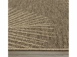Hot the carpet Alfombra Kansas Exterior Interior Aspecto Yute Palma Resistente intemperie - Naturaleza - 140 x 200 cm Color natural claro