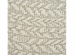 Outlet the carpet Alfombra Kansas Exterior Interior Aspecto Yute Resistente intemperie - - 80 cm, redondo Crema