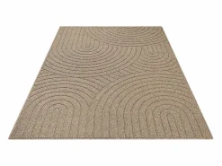 Clearance the carpet Alfombra Kos exterior moderna arcos, Naturaleza, 80 x 150 cm Beige