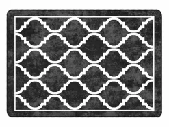 Online Alfombra lavable blanca y negra 160x230 cm antideslizante Alfombra De Cocina|Alfombra De Cocina
