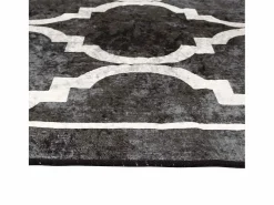 Online Alfombra lavable blanca y negra 160x230 cm antideslizante Alfombra De Cocina|Alfombra De Cocina