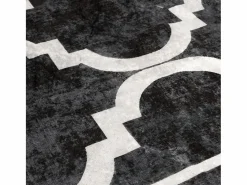 Online Alfombra lavable blanca y negra 160x230 cm antideslizante Alfombra De Cocina|Alfombra De Cocina
