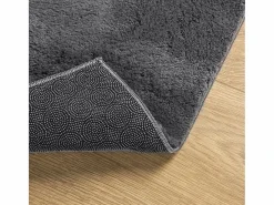 Alfombra lavable de pelo corto suave HUARTE antracita 120x170 cm