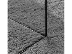Alfombra lavable de pelo corto suave HUARTE antracita 120x170 cm