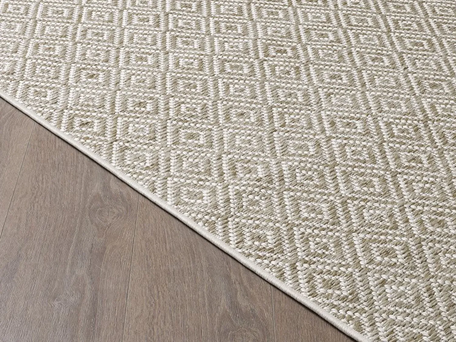 Discount Alfombra Maldive Exterior Boho Diamante, Marrón, 140 x 200 cm Alfombra De Exterior|Decoración De Jardín