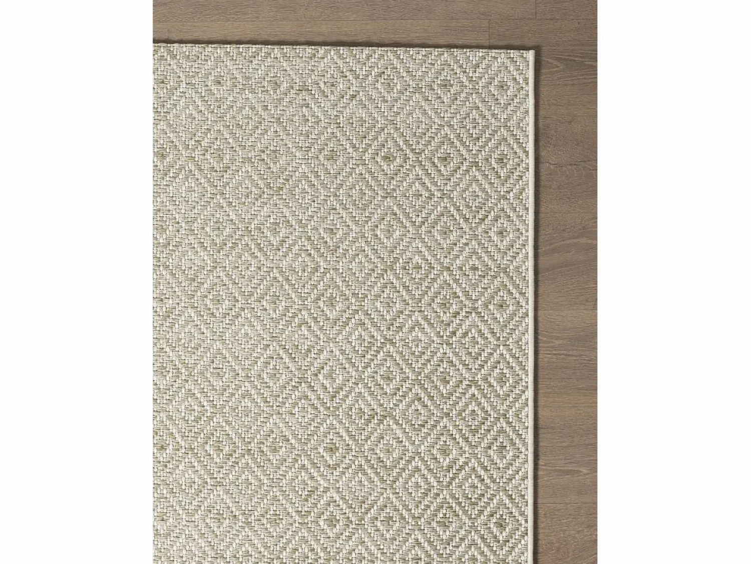 Discount Alfombra Maldive Exterior Boho Diamante, Marrón, 140 x 200 cm Alfombra De Exterior|Decoración De Jardín