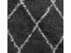 Outlet Alfombra moderna de pelo largo en color y crema de 140 x 200 cm Alfombra De Cocina|Alfombra De Cocina