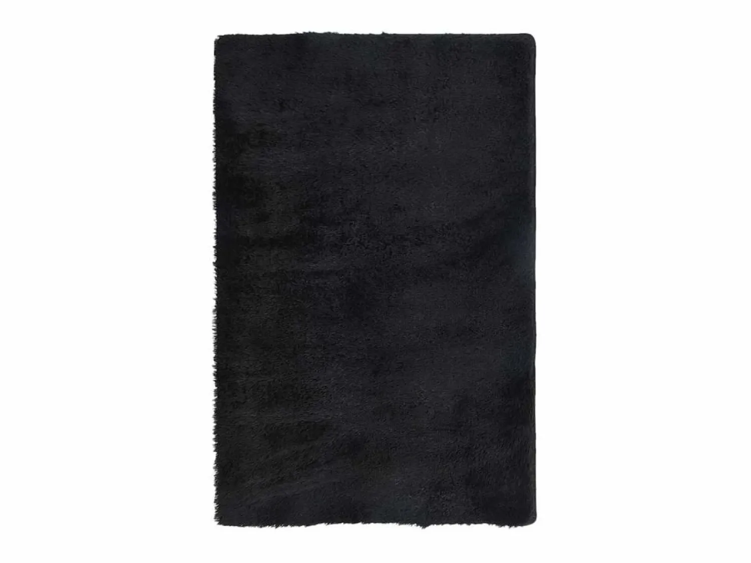 Alfombra NAVARRA Shaggy Negra 130x200 cm Poliéster