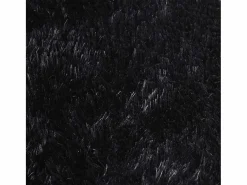 Alfombra NAVARRA Shaggy Negra 130x200 cm Poliéster
