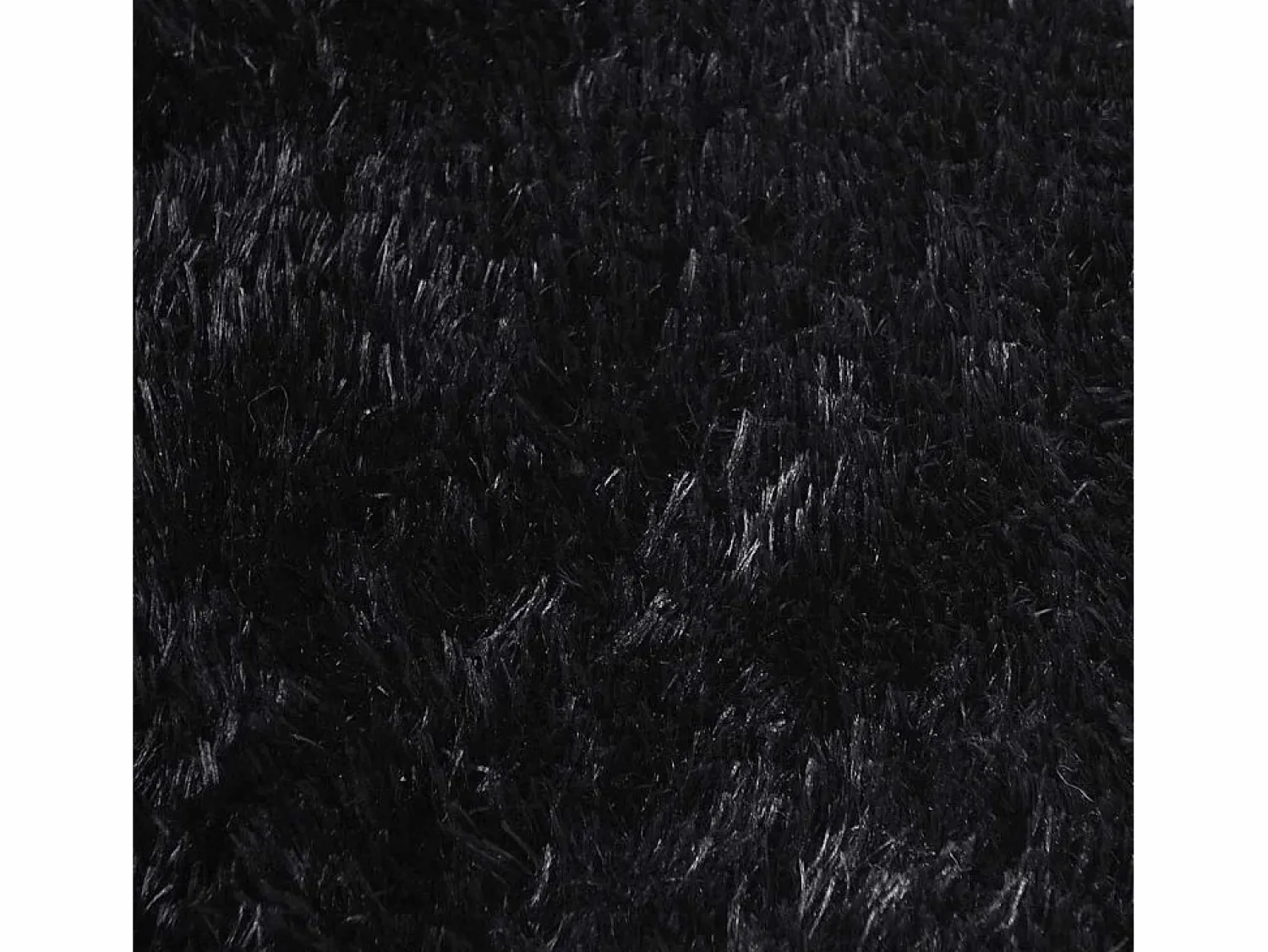 Alfombra NAVARRA Shaggy Negra 130x200 cm Poliéster