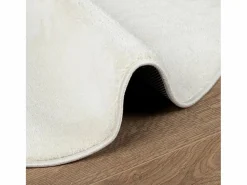 Discount Alfombra OVIEDO de pelo corto color crema Ø 120 cm Alfombra De Cocina|Alfombra De Cocina