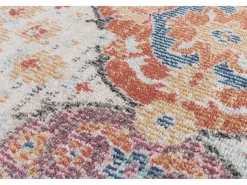 Clearance the carpet Alfombra Palma Exterior Ornamento, Multi, 120 cm, redondo Multicolor
