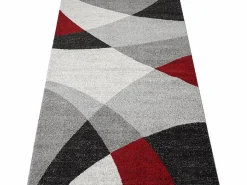 New the carpet Alfombra Pearl Salón morno Corte contorno, Rojo, 240 x 330 cm Gris