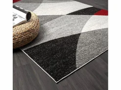 New the carpet Alfombra Pearl Salón morno Corte contorno, Rojo, 240 x 330 cm Gris