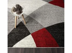 New the carpet Alfombra Pearl Salón morno Corte contorno, Rojo, 240 x 330 cm Gris