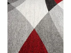 New the carpet Alfombra Pearl Salón morno Corte contorno, Rojo, 240 x 330 cm Gris