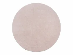 the carpet Alfombra pelo corto lavable antideslizante - Rosa - 200 cm Redondo - RELAX