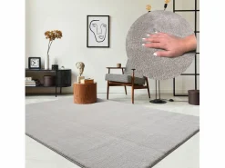 Clearance the carpet Alfombra pelo corto lavable antideslizante - arena - 200 x 280 cm - RELAX Color natural oscuro