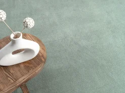 Hot the carpet Alfombra pelo corto lavable antideslizante - Verde - 120 cm Redondo - RELAX Verde claro