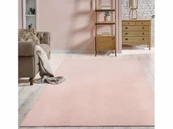 the carpet Alfombra pelo corto lavable antideslizante - Rosa - 240 x 340 cm - RELAX