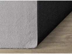 Clearance Alfombra pelo corto lavable antideslizante - - 120 cm Redondo - RELAX Alfombra Redonda