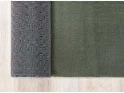 New Alfombra pelo corto lavable antideslizante - Bosque - 200 cm Redondo - RELAX Alfombra Redonda