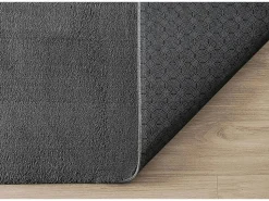 the carpet Alfombra pelo corto lavable antideslizante - Antracita - 240 x 340 cm - RELAX